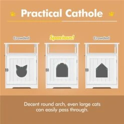 Yaheetech End Table Cat Litter Box Enclosure With Wooden Structure Open Shelf 17 Yaheetech End Table Cat Litter Box Enclosure With Wooden Structure Open Shelf -Pet Supplies Store 354090 PT7. AC SS1800 V1639760637