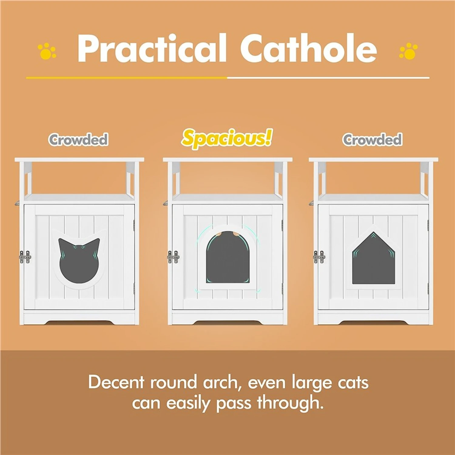 Yaheetech End Table Cat Litter Box Enclosure With Wooden Structure Open Shelf 10 Yaheetech End Table Cat Litter Box Enclosure With Wooden Structure Open Shelf - Image 8