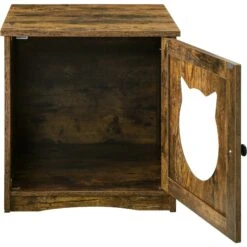 Sweet Barks Enclosed House Side Table Cat Litter Box, Rustic Brown 18 Sweet Barks Enclosed House Side Table Cat Litter Box, Rustic Brown -Pet Supplies Store 354503 PT7. AC SS1800 V1640043199
