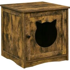 Sweet Barks Enclosed House Side Table Cat Litter Box, Rustic Brown 19 Sweet Barks Enclosed House Side Table Cat Litter Box, Rustic Brown -Pet Supplies Store 354503 PT8. AC SS1800 V1640043182