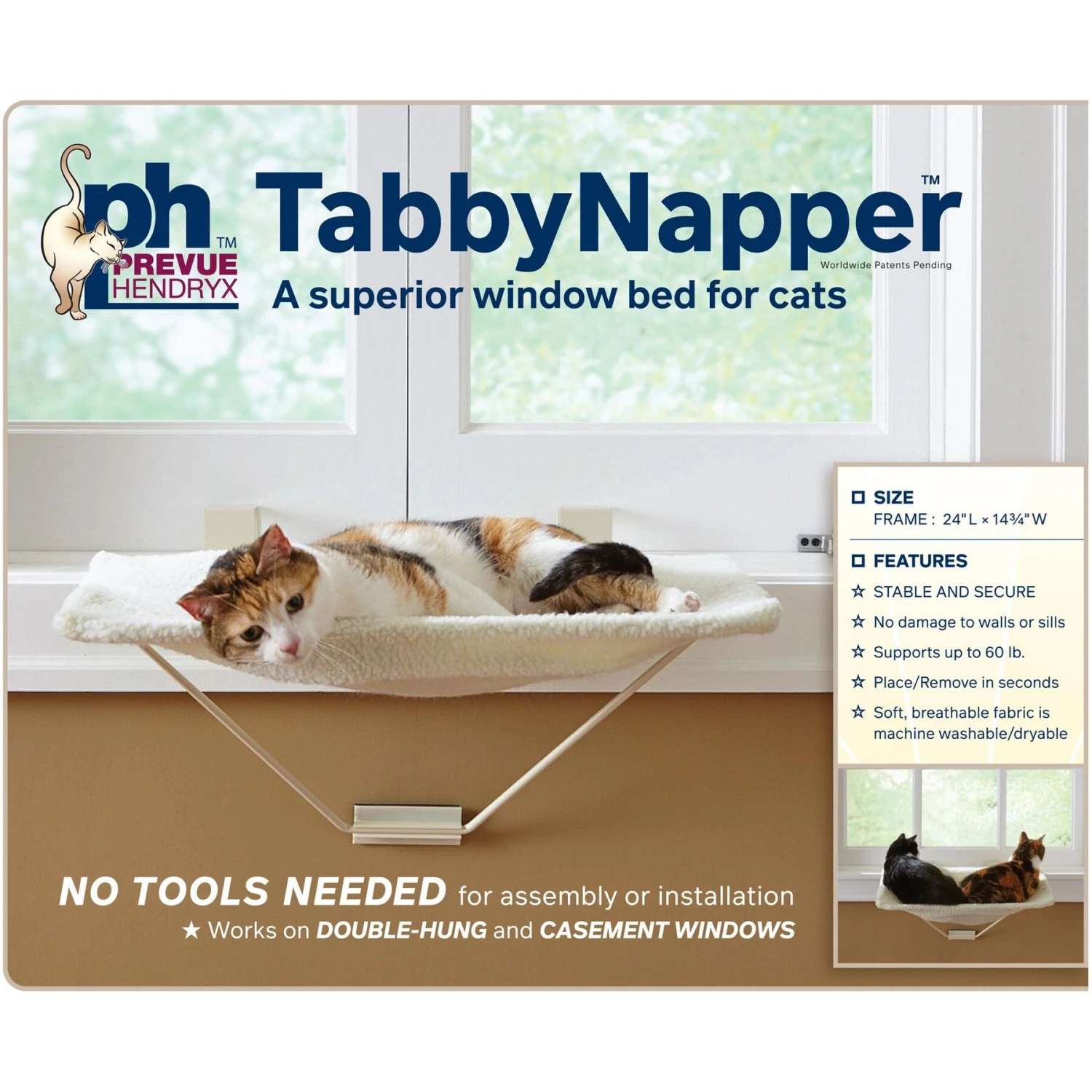 Prevue Pet Products Tabby Napper Cat Window Perch Kit 11 Prevue Pet Products Tabby Napper Cat Window Perch Kit - Image 9