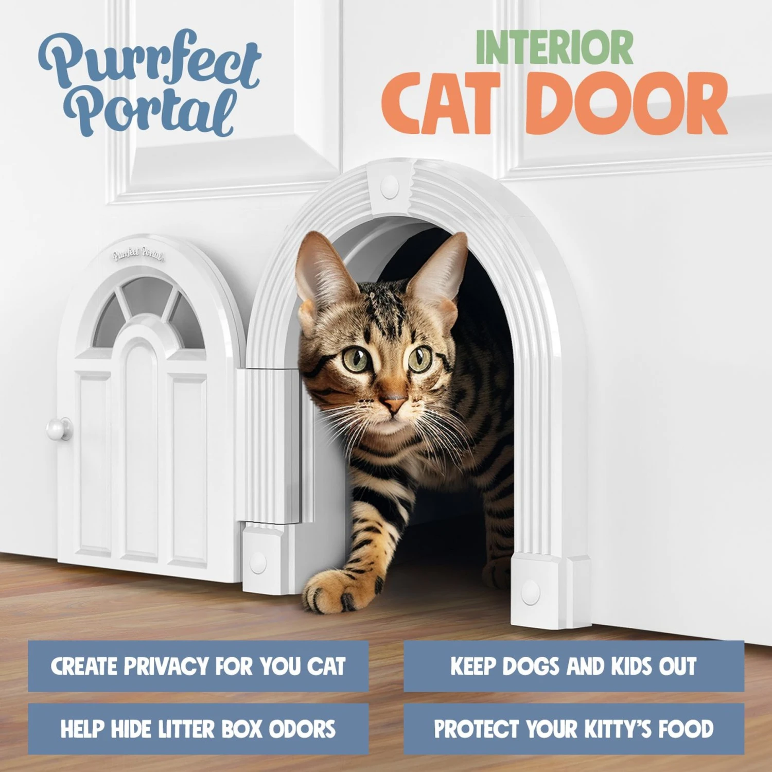 Purrfect Portal Meow Manor Interior Cat Door 5 Purrfect Portal Meow Manor Interior Cat Door - Image 3