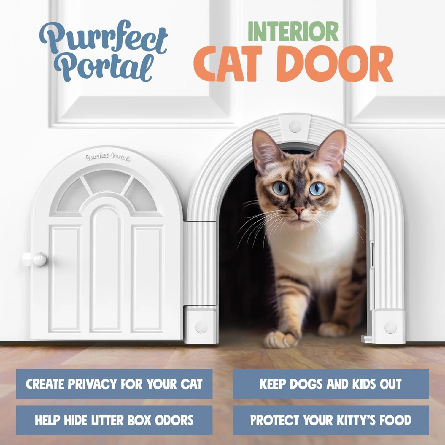 Purrfect Portal Meow Manor Interior Cat Door 7 Purrfect Portal Meow Manor Interior Cat Door - Image 5