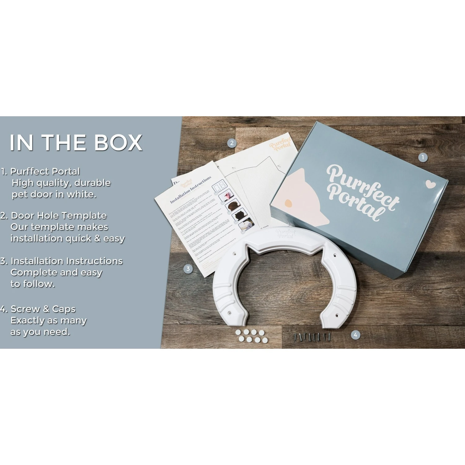 Purrfect Portal Interior Cat Door, X-Large 5 Purrfect Portal Interior Cat Door, X-Large - Image 3