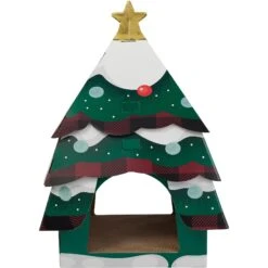 Frisco Holiday Christmas Tree Cardboard Cat House 9 Frisco Holiday Christmas Tree Cardboard Cat House -Pet Supplies Store 360879 PT2. AC SS1800 V1661890133