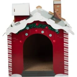 Frisco Holiday Santa's Workshop Cardboard Cat House 10 Frisco Holiday Santa's Workshop Cardboard Cat House -Pet Supplies Store 360881 PT2. AC SS1800 V1661890134