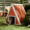 Frisco Outdoor Wooden A-Frame Cat House 1 Frisco Outdoor Wooden A-Frame Cat House -Pet Supplies Store 361001 MAIN. AC SS1800 V1659972526