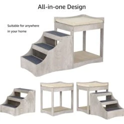 Unipaws Decorative Bunk Cat Bed With Ladder, Weathered Grey 15 Unipaws Decorative Bunk Cat Bed With Ladder, Weathered Grey -Pet Supplies Store 361894 PT6. AC SS1800 V1675693830