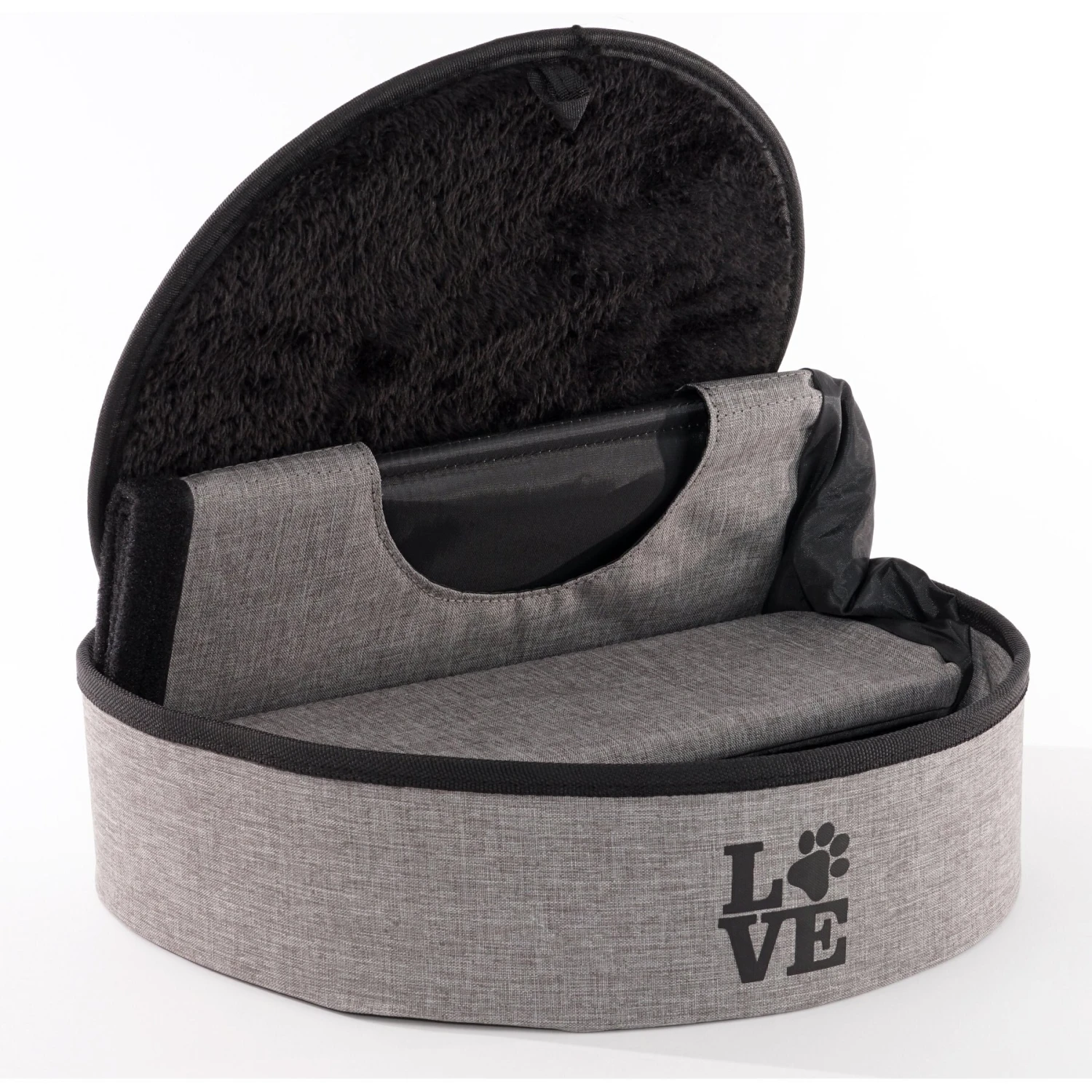 Precious Tails Home Base Circular 2-Tier Collapsible Cat Cave 8 Precious Tails Home Base Circular 2-Tier Collapsible Cat Cave - Image 6