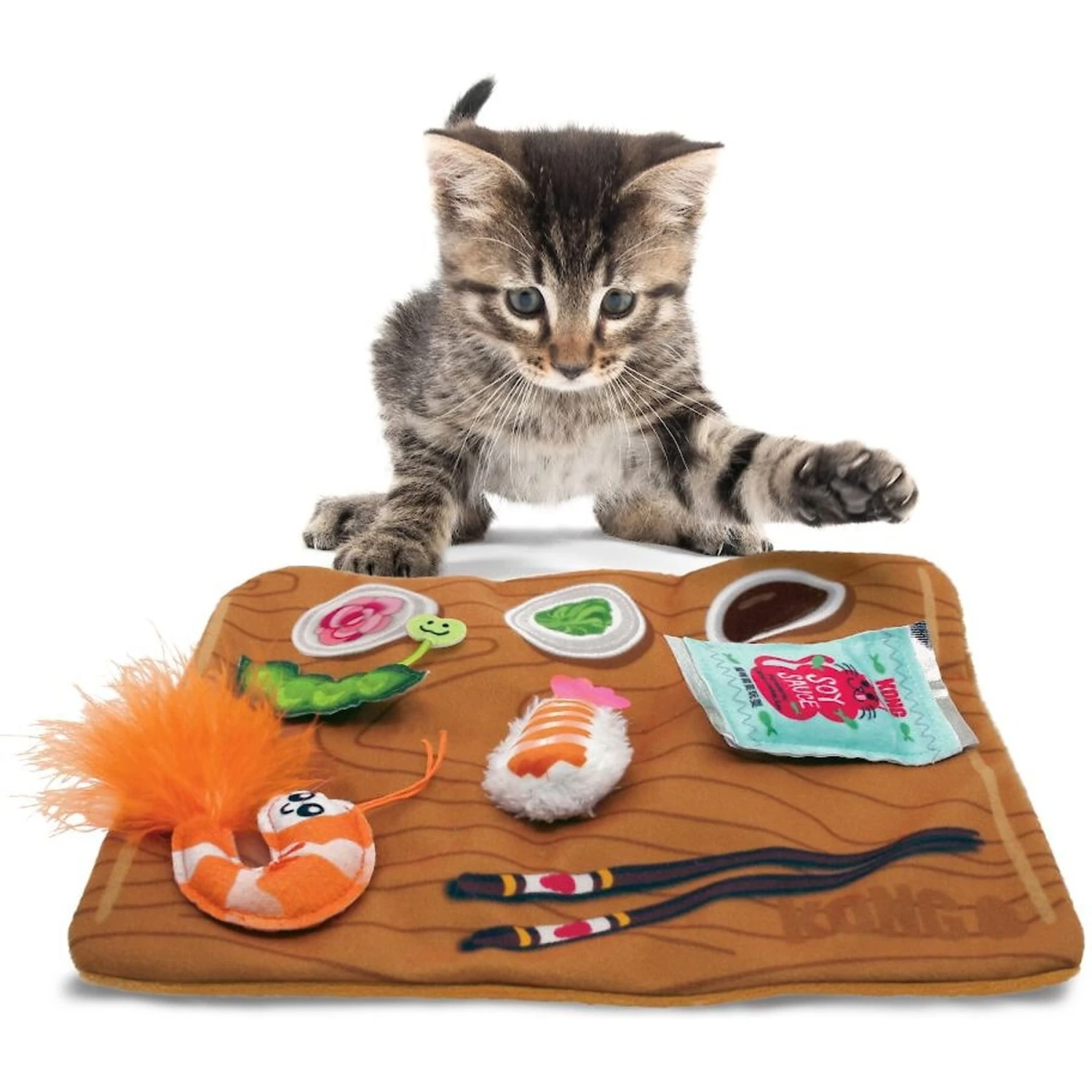 KONG Pull-A-Partz Sushi Catnip Cat Toys, 5 Count 4 KONG Pull-A-Partz Sushi Catnip Cat Toys, 5 Count - Image 2