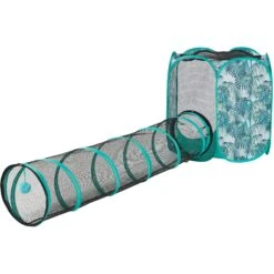 Pet Supplies Store 24 Frisco Mesh Outdoor Extra Tall Pop-up Cat Playpen & Tunnel