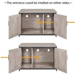Unipaws Cat Litter Box Enclosure With Top Opening, Weathered Gray 15 Unipaws Cat Litter Box Enclosure With Top Opening, Weathered Gray -Pet Supplies Store 373041 PT5. AC SS1800 V1657657612