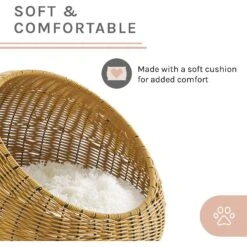 Sam's Pets Nala Wicker Cat Bed, Brown 15 Sam's Pets Nala Wicker Cat Bed, Brown -Pet Supplies Store 373519 PT4. AC SS1800 V1647640301
