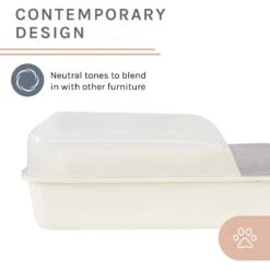 Sam's Pets Helix Cat Litter Box, White 15 Sam's Pets Helix Cat Litter Box, White -Pet Supplies Store 373533 PT4. AC SS1800 V1647639422