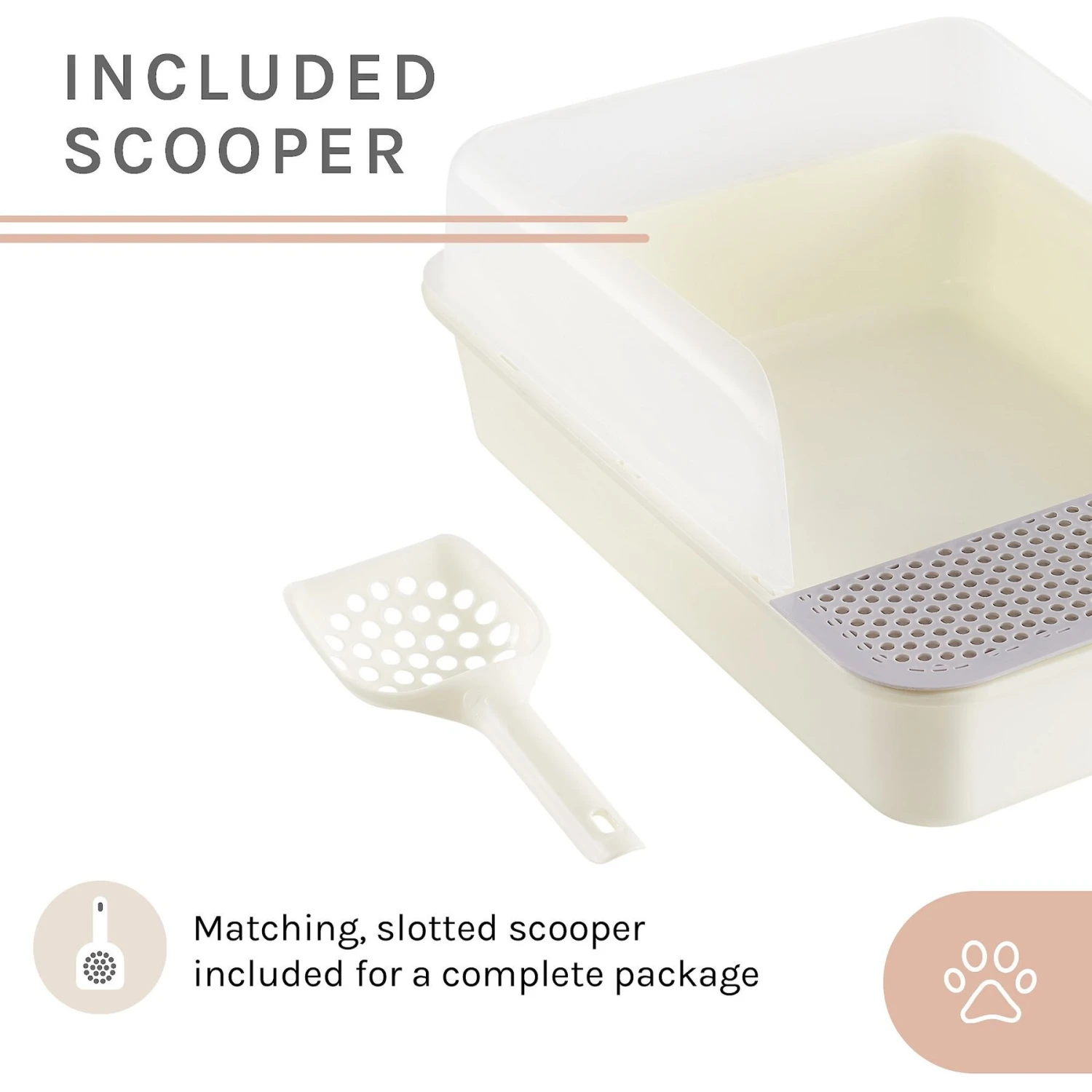 Sam's Pets Helix Cat Litter Box, White 10 Sam's Pets Helix Cat Litter Box, White - Image 8