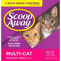 Scoop Away Multi-Cat Meadow Fresh Scented Clumping Clay Cat Litter -Pet Supplies Store 49010 PT6. AC SS1800 V1694455148