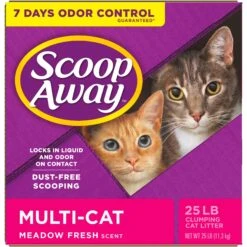 Scoop Away Multi-Cat Meadow Fresh Scented Clumping Clay Cat Litter -Pet Supplies Store 49010 PT7. AC SS1800 V1584460321