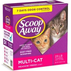 Scoop Away Multi-Cat Meadow Fresh Scented Clumping Clay Cat Litter -Pet Supplies Store 49010 PT8. AC SS1800 V1584460324