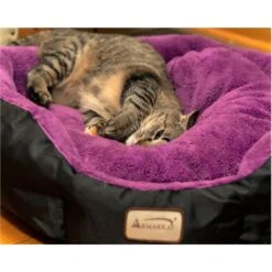 Armarkat Soft Cat Bed, Purple & Black, Large -Pet Supplies Store 515662 PT4. AC SS1800 V1649346992