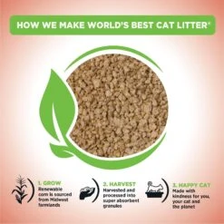 World's Best Multi-Cat Unscented Clumping Corn Cat Litter -Pet Supplies Store 52450 PT3. AC SS1800 V1685653313