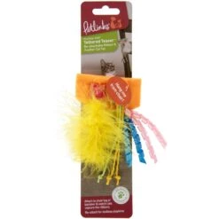 Petlinks Tethered Teaser Re-attachable Ribbon & Feather Cat Toy, Multi Color, Large -Pet Supplies Store 531526 PT4. AC SS1800 V1652770962