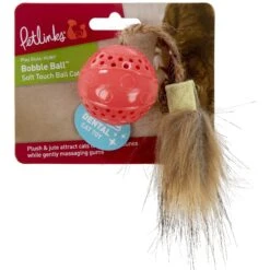 Petlinks Bobble Ball Soft Touch Dental Ball With Faux Fur Tail Cat Toy, Coral, Small 11 Petlinks Bobble Ball Soft Touch Dental Ball With Faux Fur Tail Cat Toy, Coral, Small -Pet Supplies Store 531558 PT4. AC SS1800 V1652740006