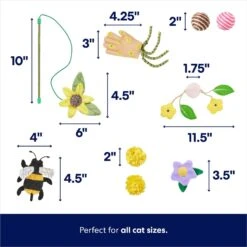 Frisco Spring Plush, Teaser, Ball & Tunnel Variety Pack Cat Toy With Catnip, 10 Count 9 Frisco Spring Plush, Teaser, Ball & Tunnel Variety Pack Cat Toy With Catnip, 10 Count -Pet Supplies Store 541590 PT2. AC SS1800 V1672936931