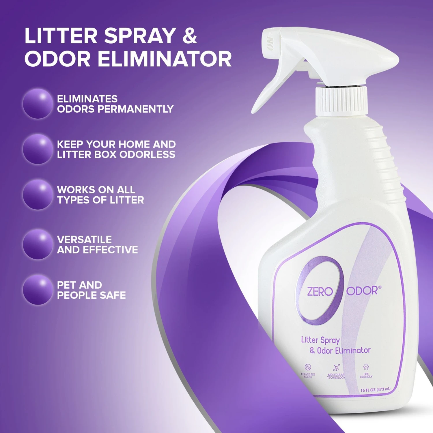 Zero Odor Litter Spray 8 Zero Odor Litter Spray - Image 6