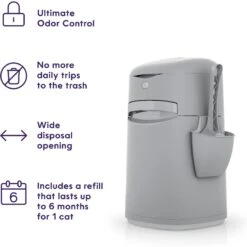 Litter Genie Easy Roll Pail Cat Litter Disposal -Pet Supplies Store 573662 PT2. AC SS1800 V1667327469