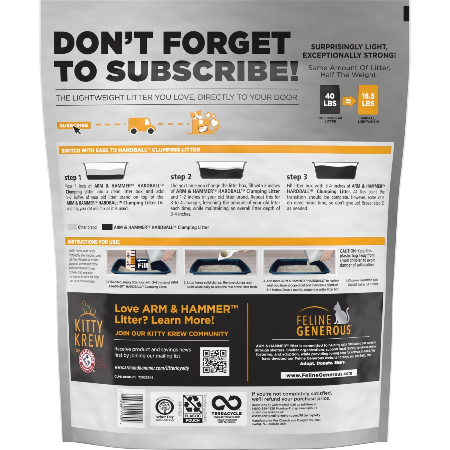 Arm & Hammer Litter Platinum Hardball Garden Bloom Lightweight Easy No-Mess Scooping Clumping Cat Litter 4 Arm & Hammer Litter Platinum Hardball Garden Bloom Lightweight Easy No-Mess Scooping Clumping Cat Litter - Image 2