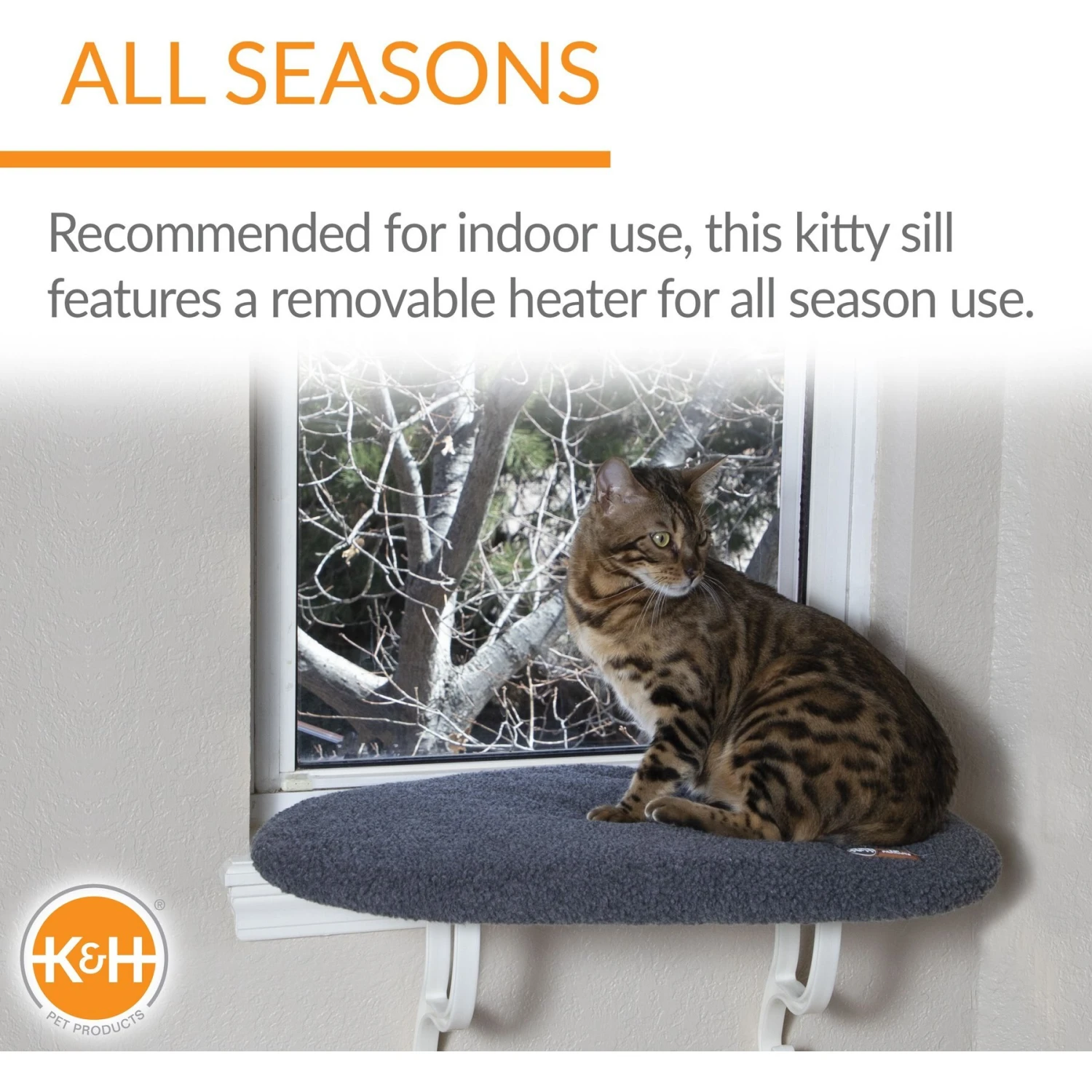 K&H Pet Products Thermo-Kitty Sill Cat Window Perch 6 K&H Pet Products Thermo-Kitty Sill Cat Window Perch - Image 4