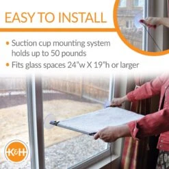 K&H Pet Products Window Lounger Cat Perch, Natural, 12x23-in 15 K&H Pet Products Window Lounger Cat Perch, Natural, 12x23-in -Pet Supplies Store 613502 PT4. AC SS1800 V1659709709