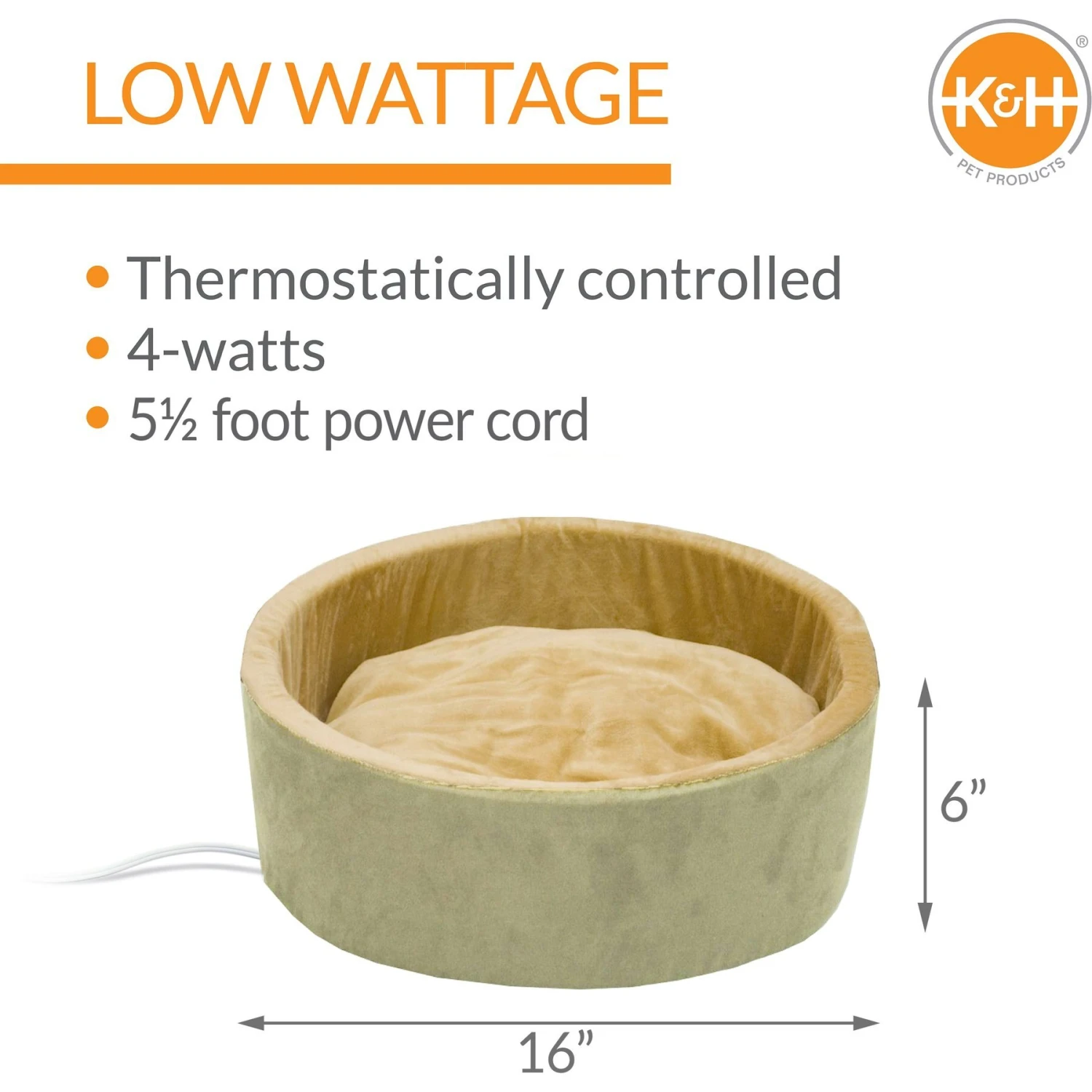 K&H Pet Products Thermo-Kitty Bed Indoor Heated Cat Bed 4 K&H Pet Products Thermo-Kitty Bed Indoor Heated Cat Bed - Image 2