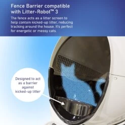 Pet Standard Fence & Litter Barrier Compatible With Litter-Robot 3 Cat Litter Box Mat -Pet Supplies Store 618158 PT2. AC SS1800 V1659821456
