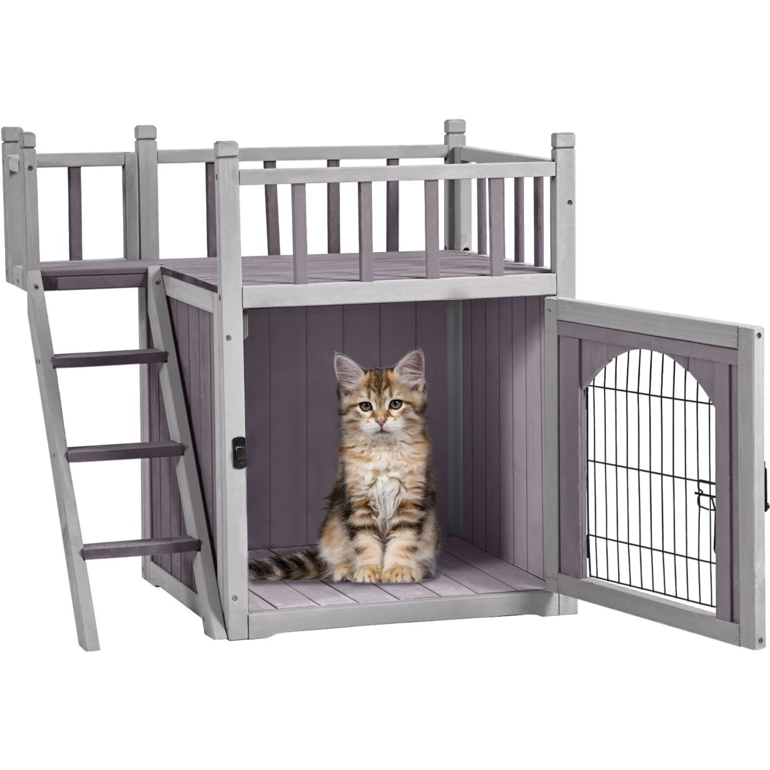 Aivituvin Outdoor & Indoor Cat House 3 Aivituvin Outdoor & Indoor Cat House
