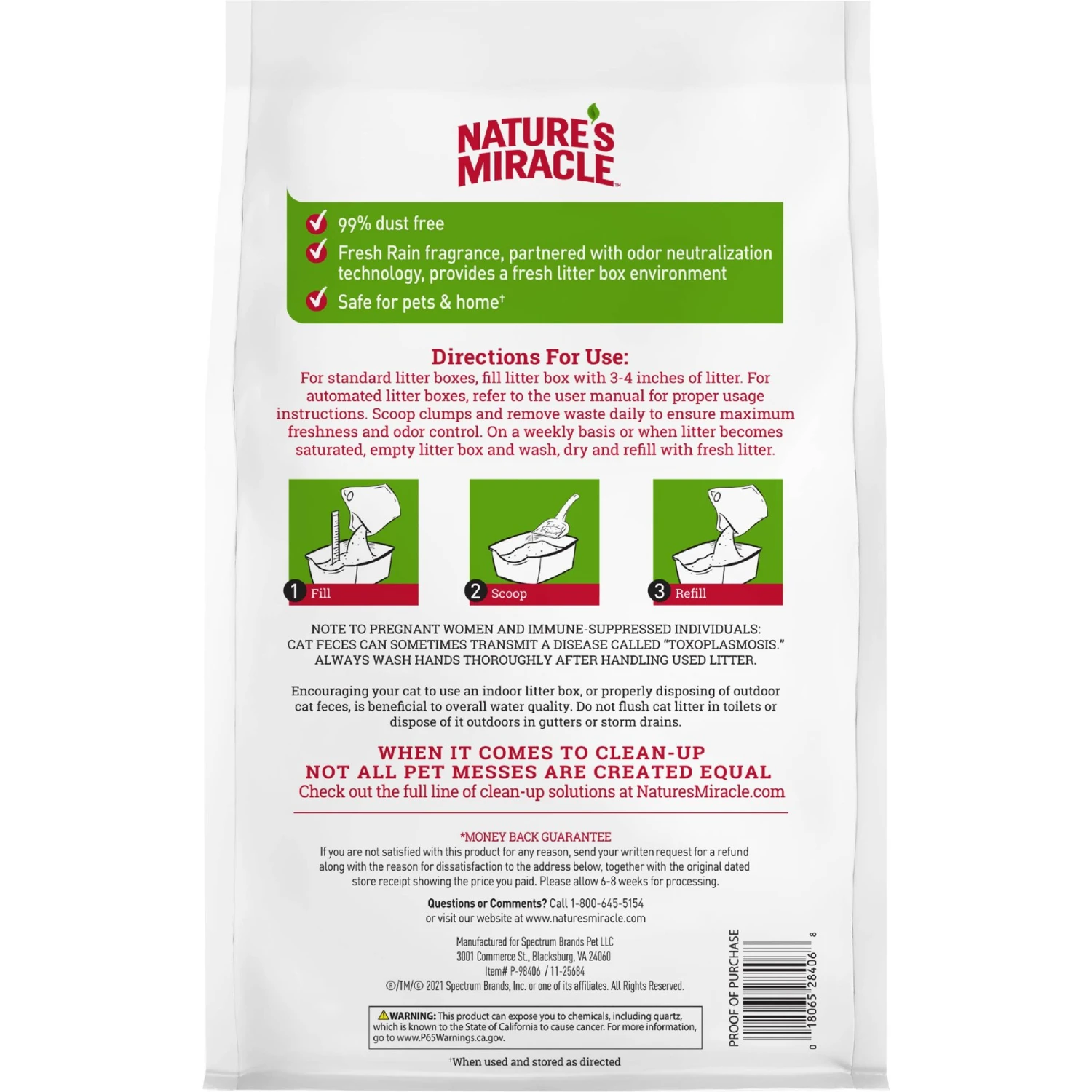 Nature's Miracle Intense Defense Scented Clumping Clay Cat Litter 4 Nature's Miracle Intense Defense Scented Clumping Clay Cat Litter - Image 2