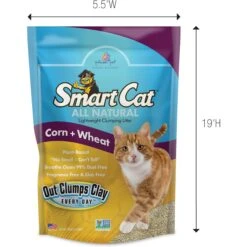 SmartCat All Natural Lightweight Corn & Wheat Clumping Cat Litter -Pet Supplies Store 635446 PT2. AC SS1800 V1666839326
