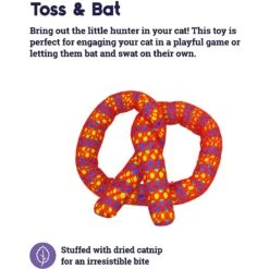 Catstages Plaque Away Pretzel Cat Toy With Catnip, Color Varies -Pet Supplies Store 64689 PT2. AC SS1800 V1631679983