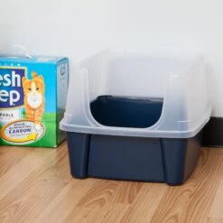 IRIS USA Open Top Litter Box With Scatter Shield -Pet Supplies Store 65498 PT3. AC SS1800 V1680791882