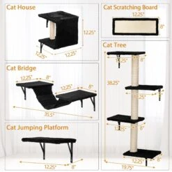 Coziwow Wall Mounted Shelves Set Cat Tree -Pet Supplies Store 665862 PT2. AC SS1800 V1701363615