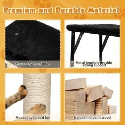 Coziwow Wall Mounted Shelves Set Cat Tree -Pet Supplies Store 665862 PT8. AC SS1800 V1668457831