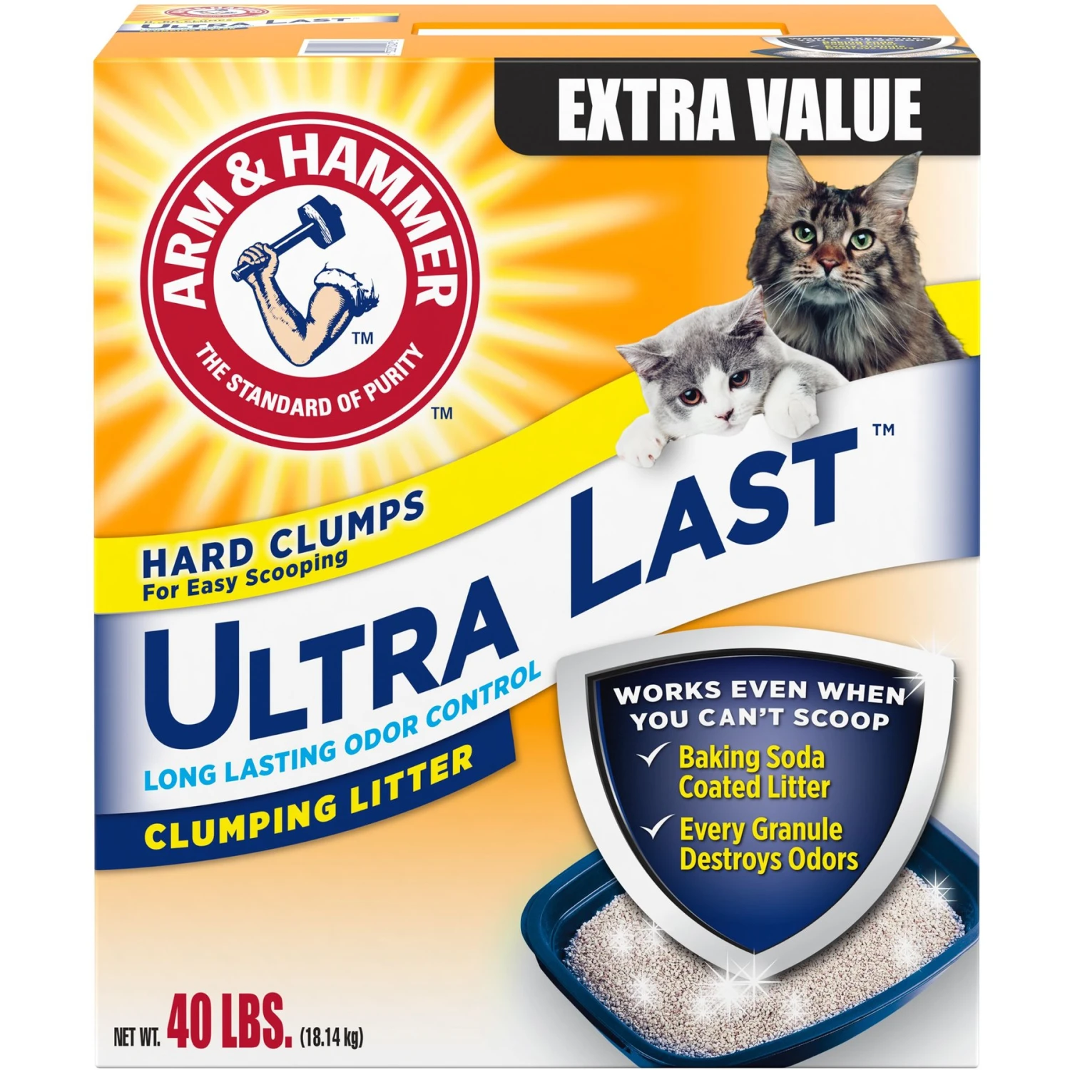 Arm & Hammer Litter Ultra Last Long Lasting Odor Control Clumping Clay Cat Litter 3 Arm & Hammer Litter Ultra Last Long Lasting Odor Control Clumping Clay Cat Litter
