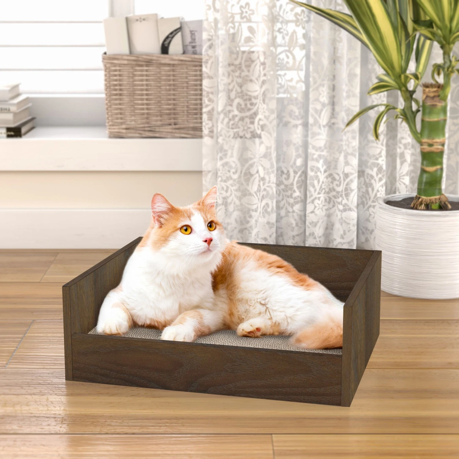 Way Basics Eco ZBoard Bed Deluxe Cat Scratcher 3 Way Basics Eco ZBoard Bed Deluxe Cat Scratcher