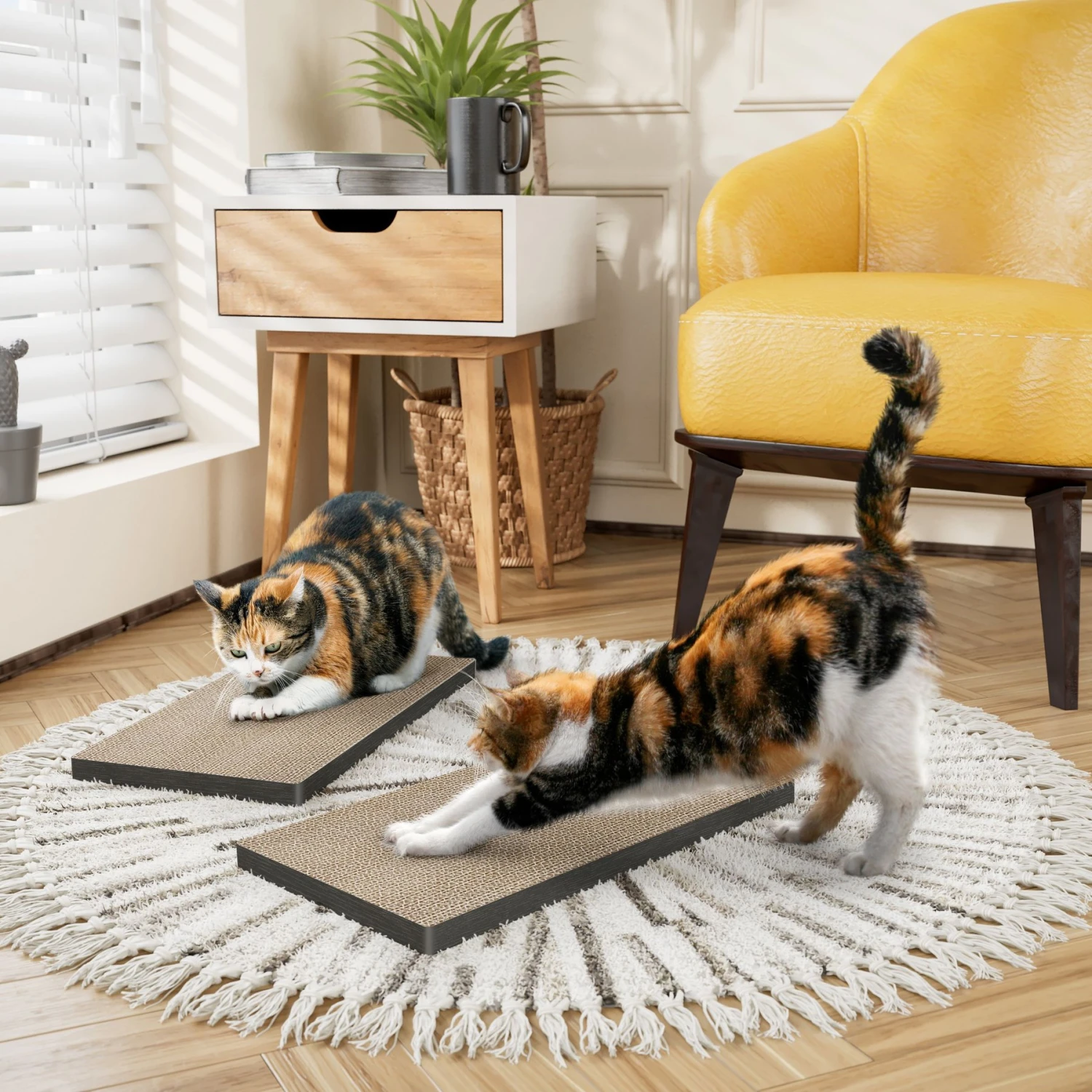 Way Basics Eco ZBoard Premium Cat Scratcher, 2 Count 3 Way Basics Eco ZBoard Premium Cat Scratcher, 2 Count