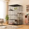 Coziwow DIY 4-Door Large Cat Cage Playpen, Black, 72-in -Pet Supplies Store 677126 MAIN. AC SS1800 V1680111489