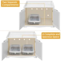 Yaheetech Litter Box Furniture Cat House -Pet Supplies Store 677238 PT3. AC SS1800 V1687375572