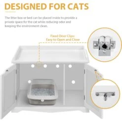 Yaheetech Litter Box Furniture Cat House -Pet Supplies Store 677238 PT4. AC SS1800 V1687375633