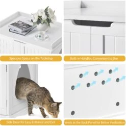 Yaheetech Litter Box Furniture Cat House -Pet Supplies Store 677238 PT6. AC SS1800 V1687373959