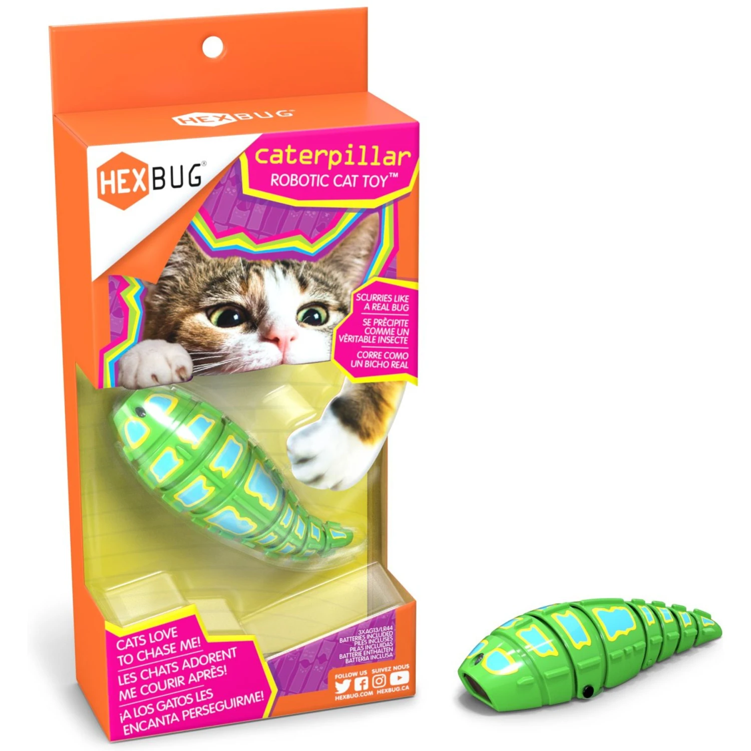 Hexbug Caterpillar Cat Toy 3 Hexbug Caterpillar Cat Toy