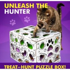 Cat Amazing Mega-Interactive Treat Maze & Puzzle Cat Toy, White -Pet Supplies Store 685438 PT2. AC SS1800 V1669738560